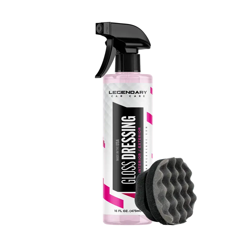 Water-Based Gloss Dressing & Tire Shine Spray for All Trims | 2 Pack per Set